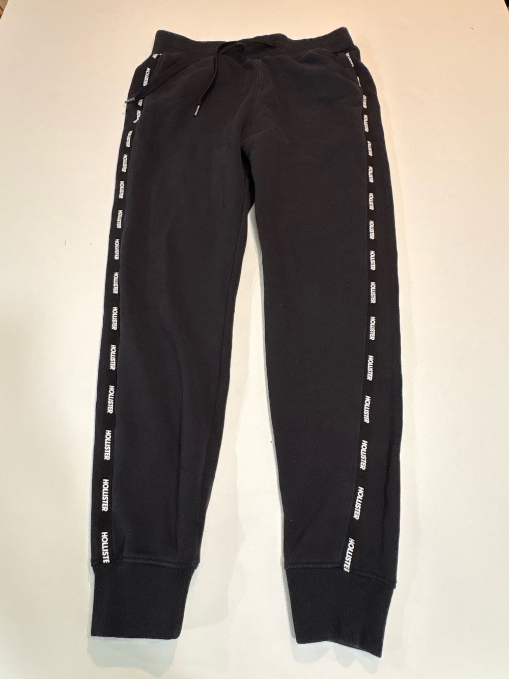 Hollister California BlkJogger Sweatpants with Side Logo Tape | Size Small